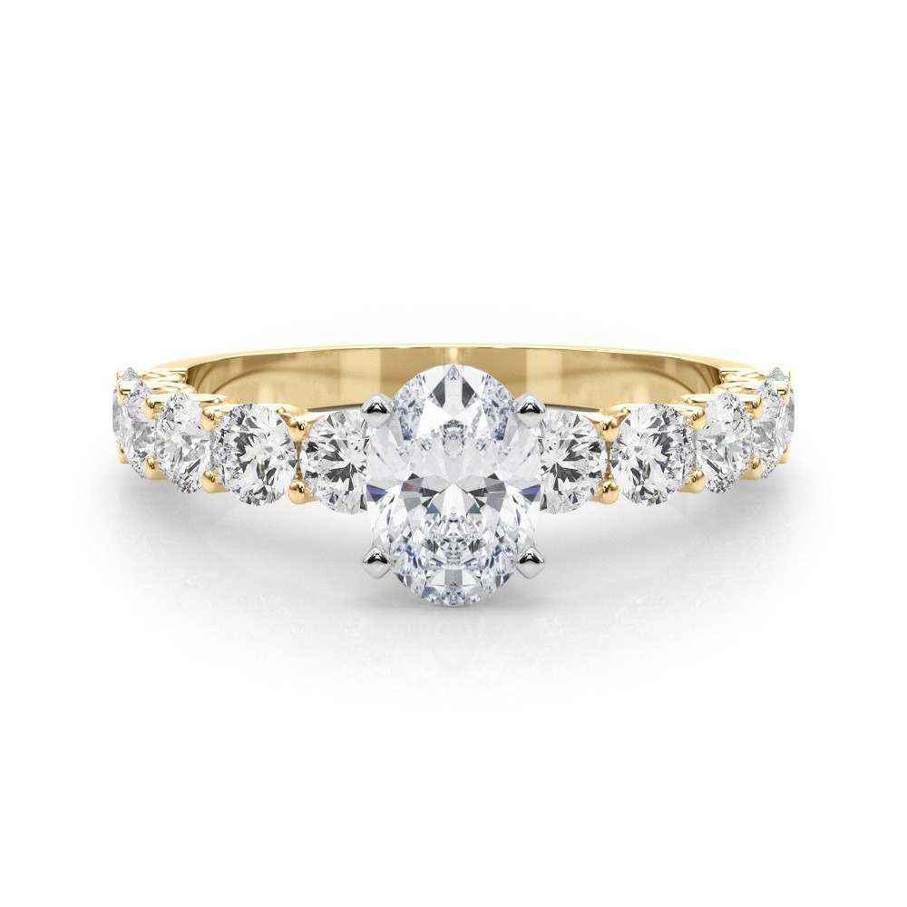 4 Prong Lab-Created Diamond  Engagement Ring
