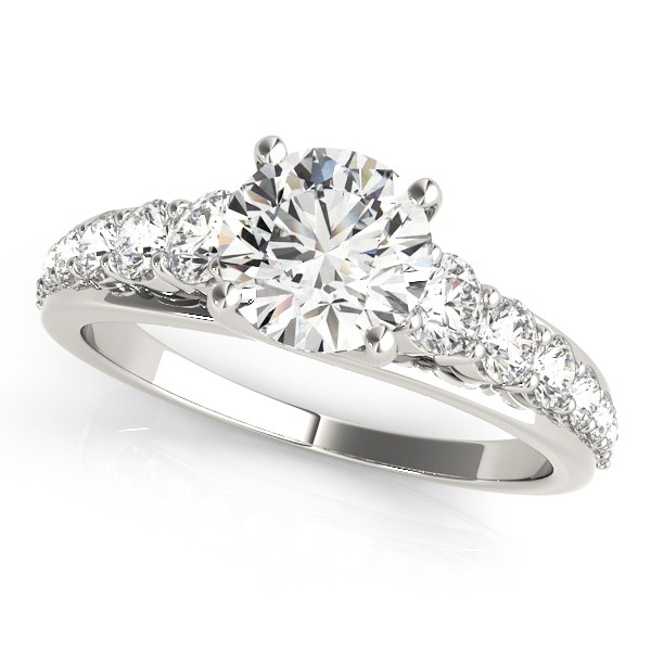 4 Prong Natural Diamond  Engagement Ring