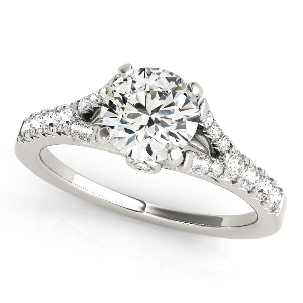 4 Prong Natural Diamond  Engagement Ring