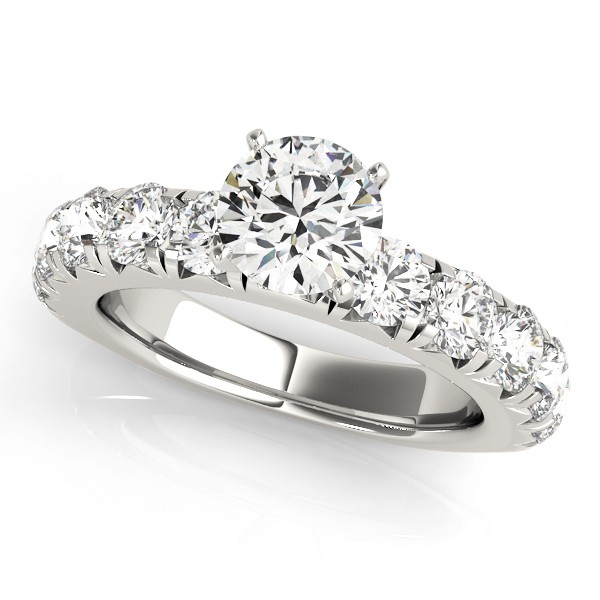 4 Prong Natural Diamond  Engagement Ring