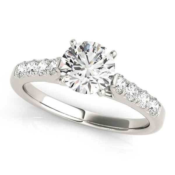 4 Prong Natural Diamond  Engagement Ring