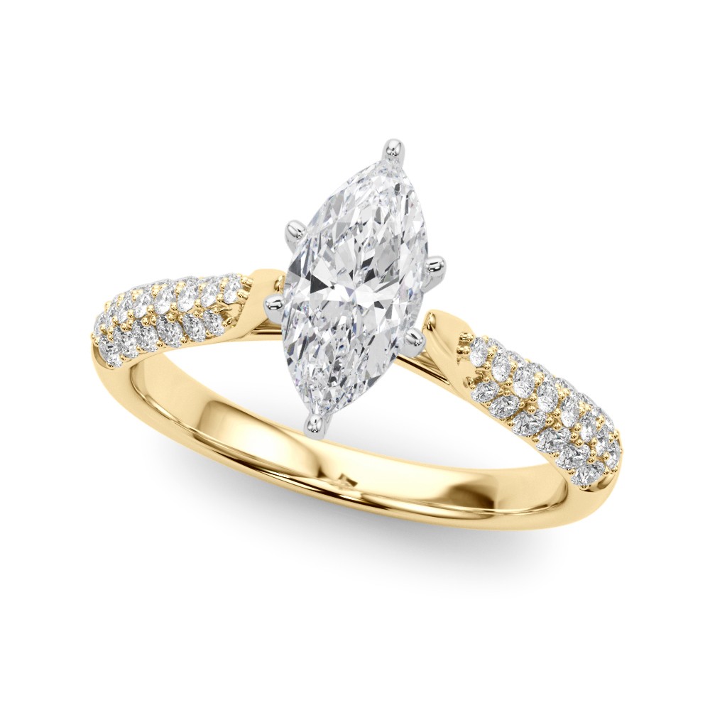 Zaelyn Lab-Created Diamond 4 Prong Setting  Engagement Ring