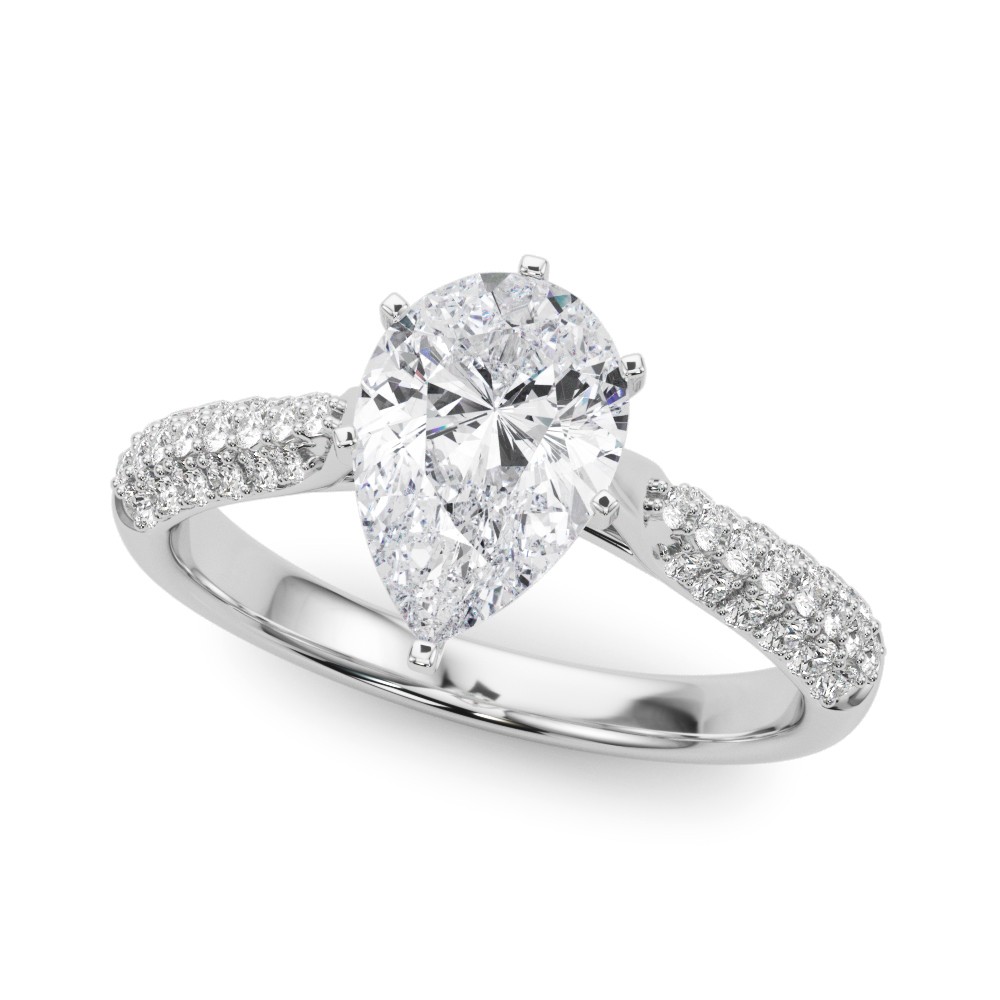 Zeinab Lab-Created Diamond 4 Prong Setting  Engagement Ring