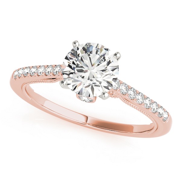 Bella Natural Diamond 4 Prong  Engagement Ring