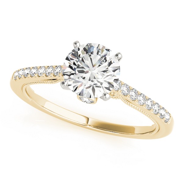 Bella Natural Diamond 4 Prong  Engagement Ring