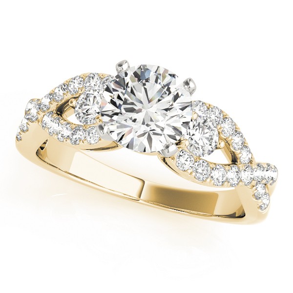 Zephan Lab-Created Diamond 4 Prong Setting  Engagement Ring