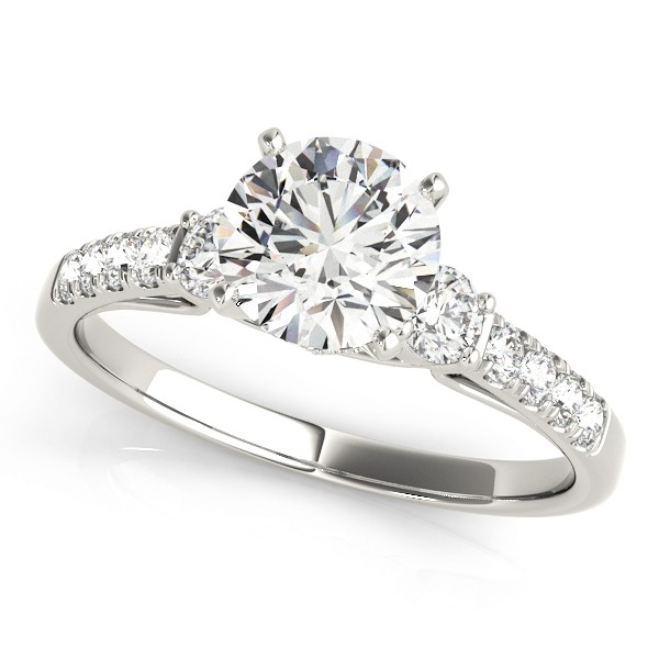 4 Prong Natural Diamond  Engagement Ring