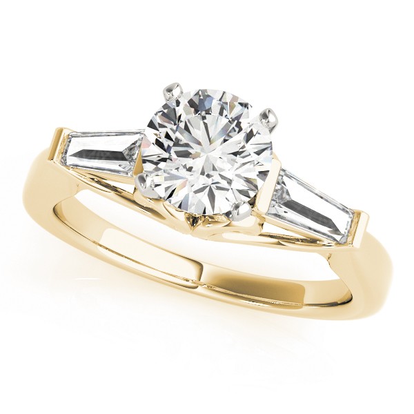 Yasmine Natural Diamond 4 Prong Set  Engagement Ring