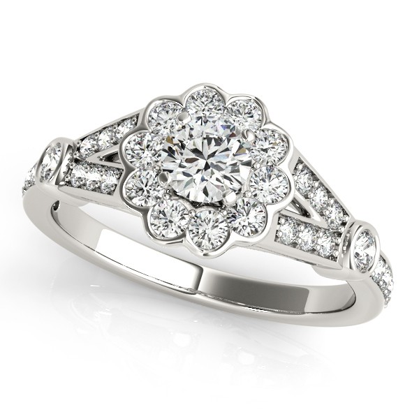 4 Prong Natural Diamond  Engagement Ring