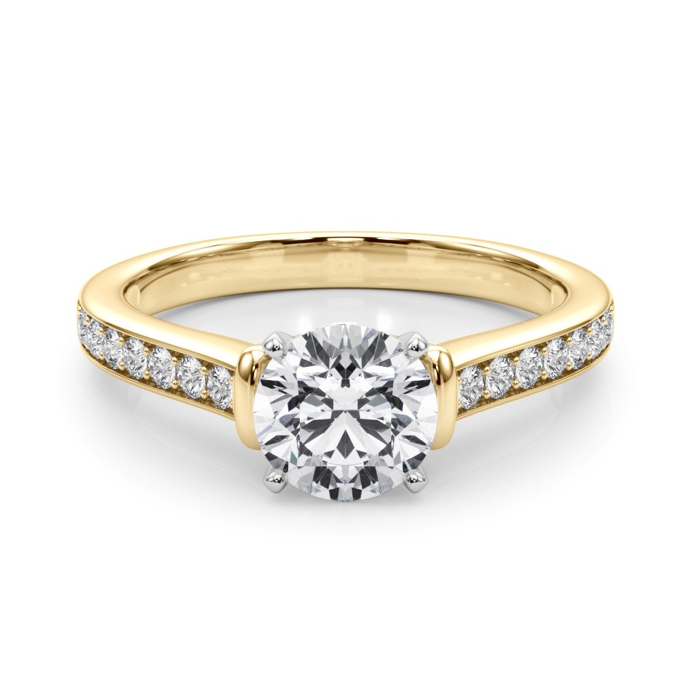 Rusha Natural Diamond 4 Prong  Engagement Ring