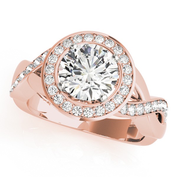 Elina Natural Diamond 4 Prong  Engagement Ring