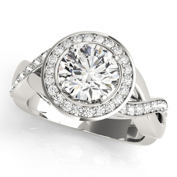 4 Prong Natural Diamond  Engagement Ring