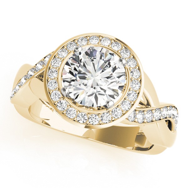 Elina Natural Diamond 4 Prong  Engagement Ring