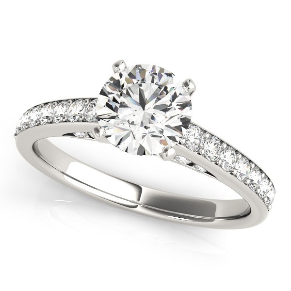 4 Prong Natural Diamond  Engagement Ring