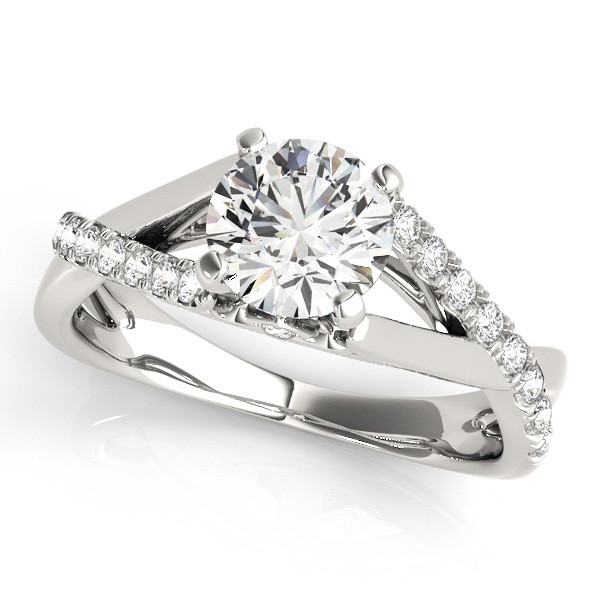 4 Prong Natural Diamond  Engagement Ring