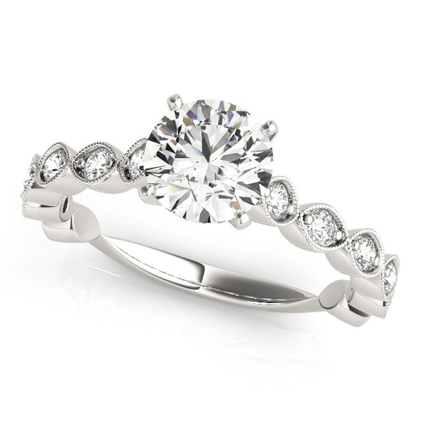 4 Prong Natural Diamond  Engagement Ring