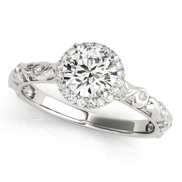 4 Prong Natural Diamond  Engagement Ring