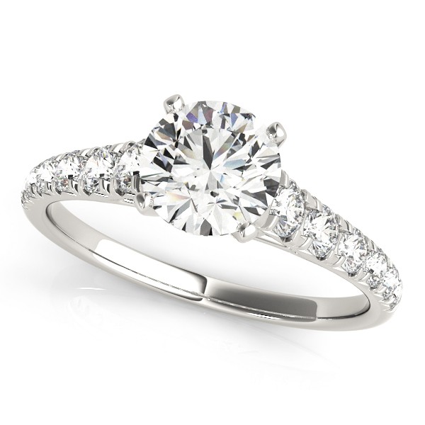 4 Prong Natural Diamond  Engagement Ring