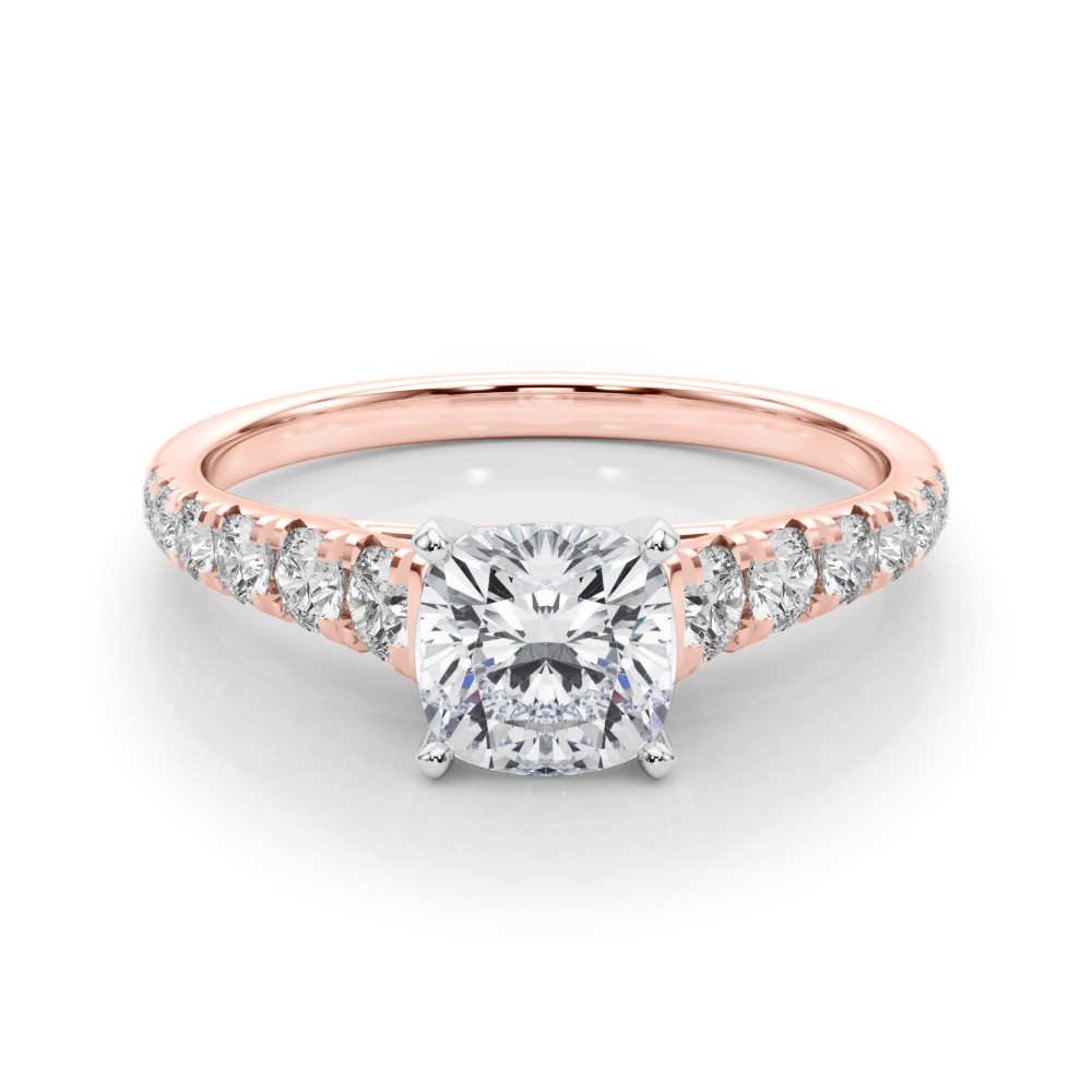 Alfreda Natural Diamond 4 Prong  Engagement Ring