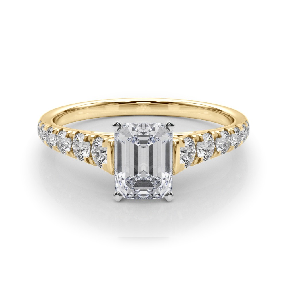 Alfreda Natural Diamond 4 Prong  Engagement Ring