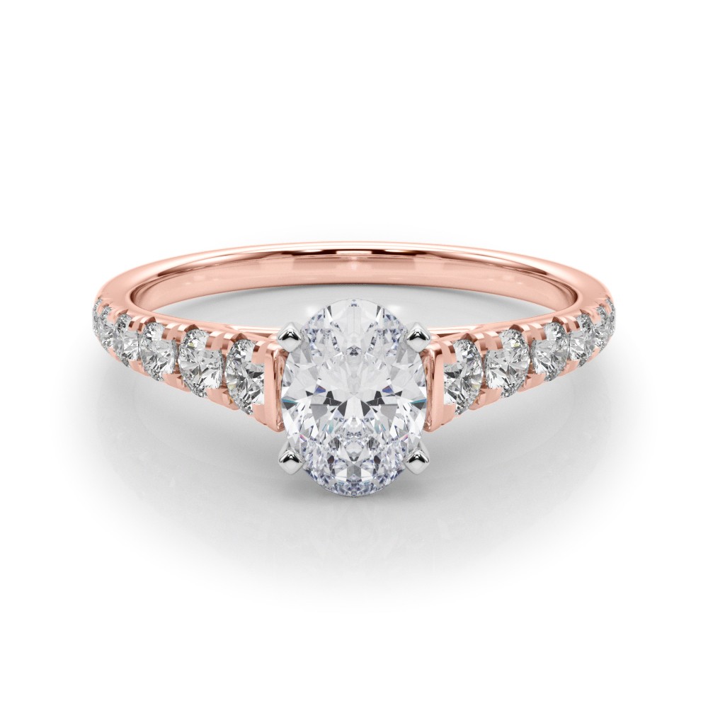 4 Prong Natural Diamond  Engagement Ring