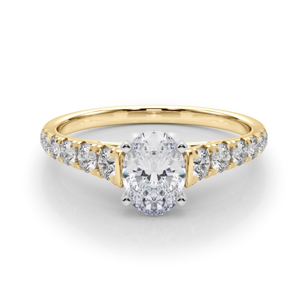 4 Prong Natural Diamond  Engagement Ring