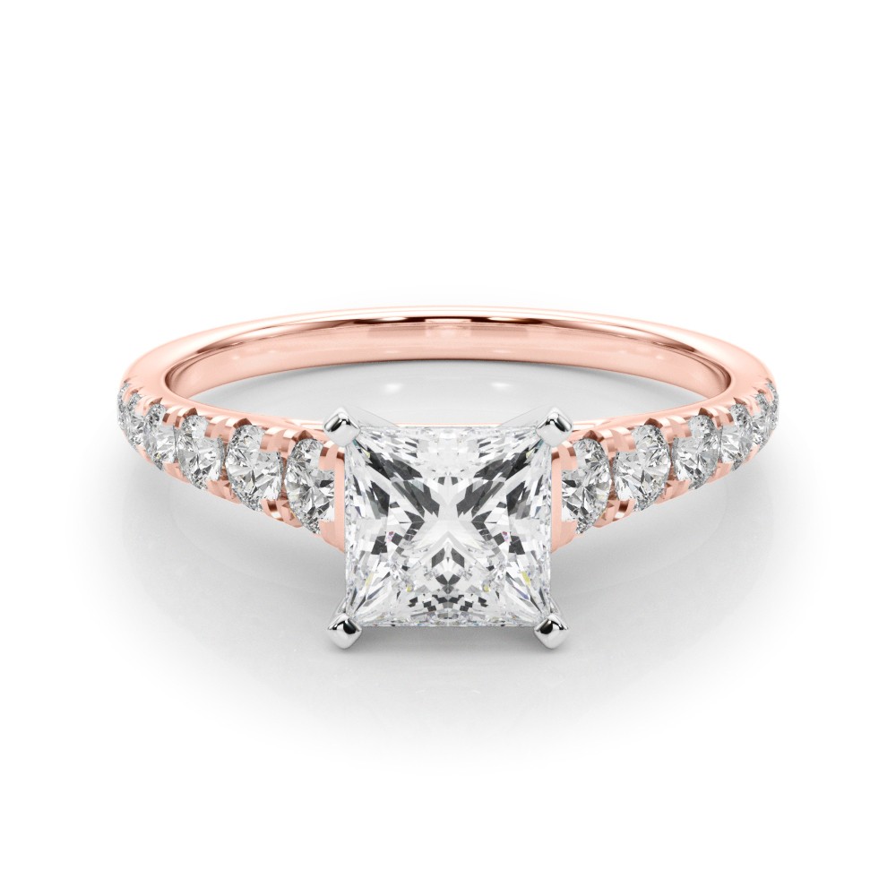 Alfreda Natural Diamond 4 Prong  Engagement Ring