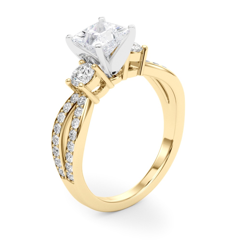 Valina Natural Diamond 4 Prong Set  Engagement Ring