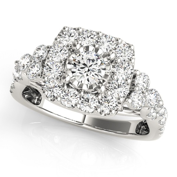 4 Prong Natural Diamond  Engagement Ring