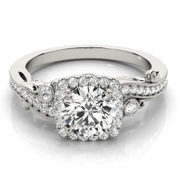 4 Prong Natural Diamond  Engagement Ring