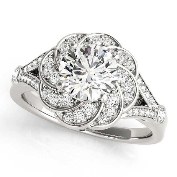 4 Prong Natural Diamond  Engagement Ring