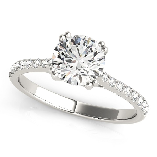 4 Prong Natural Diamond  Engagement Ring