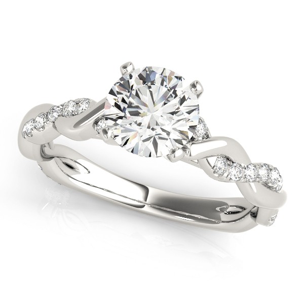 4 Prong Natural Diamond  Engagement Ring