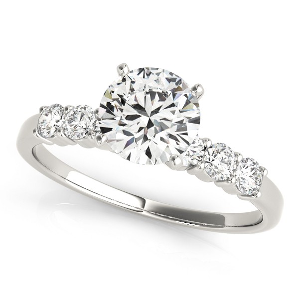 4 Prong Natural Diamond  Engagement Ring