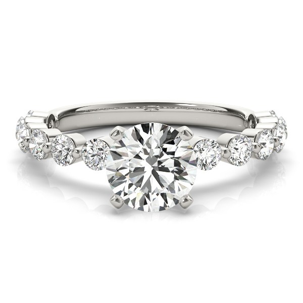 4 Prong Natural Diamond  Engagement Ring