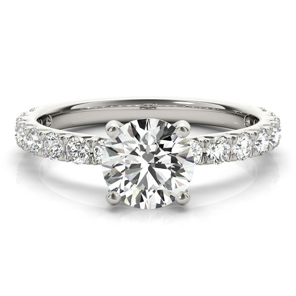 4 Prong Natural Diamond  Engagement Ring