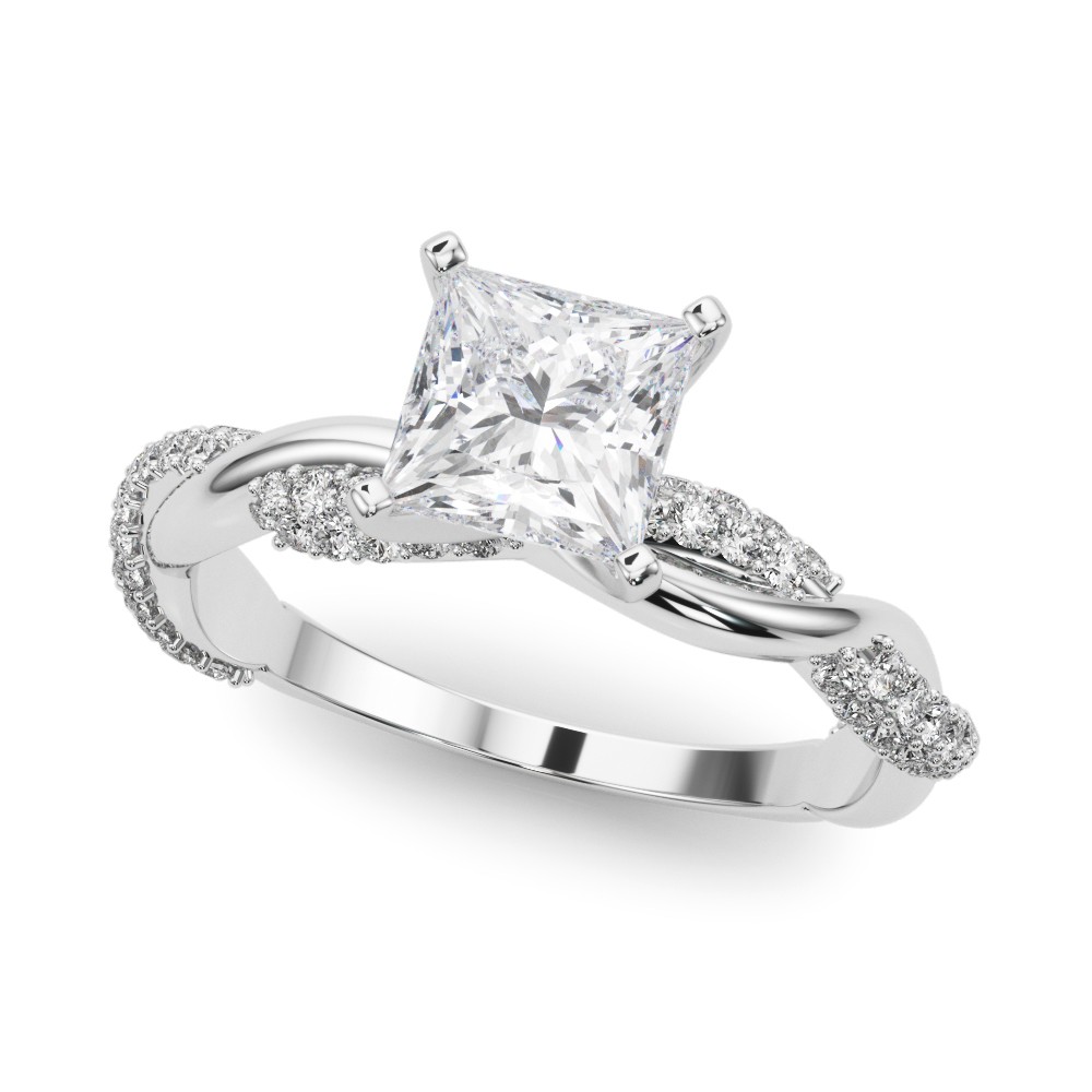 Zavien Lab-Created Diamond 4 Prong Setting  Engagement Ring