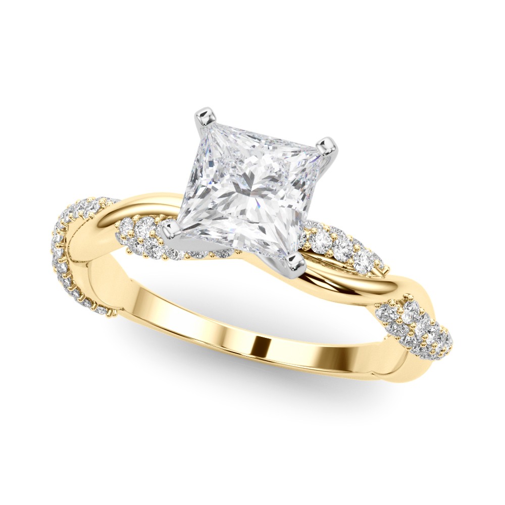 Zavien Lab-Created Diamond 4 Prong Setting  Engagement Ring