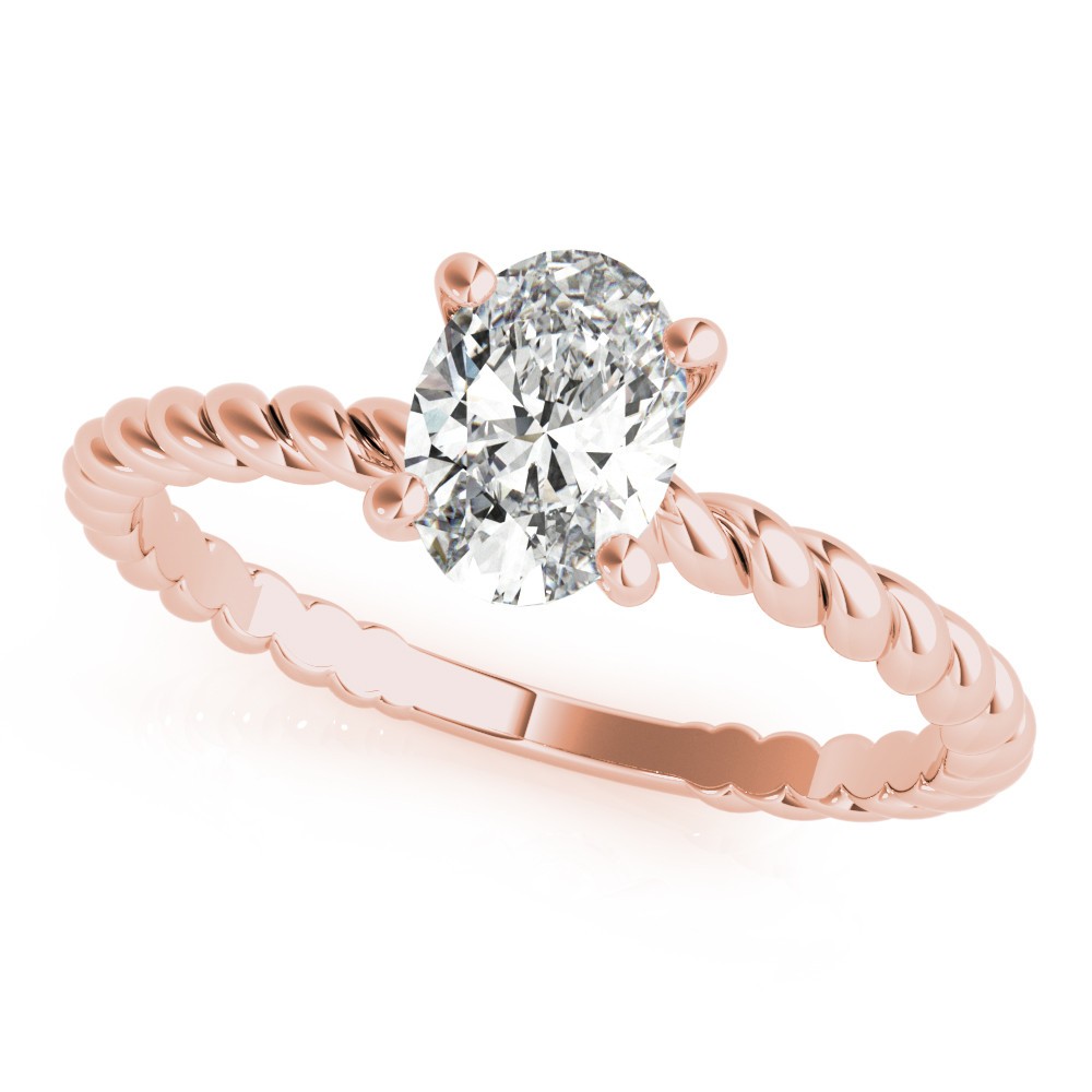 4 Prong Natural Diamond  Engagement Ring