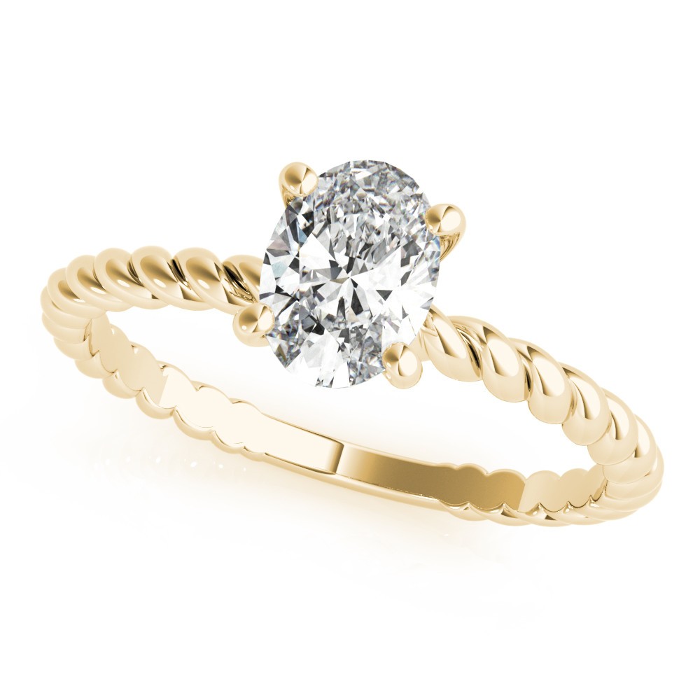 4 Prong Natural Diamond  Engagement Ring
