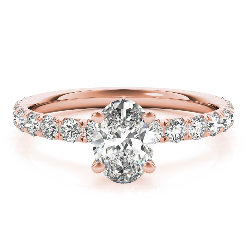 4 Prong Natural Diamond  Engagement Ring
