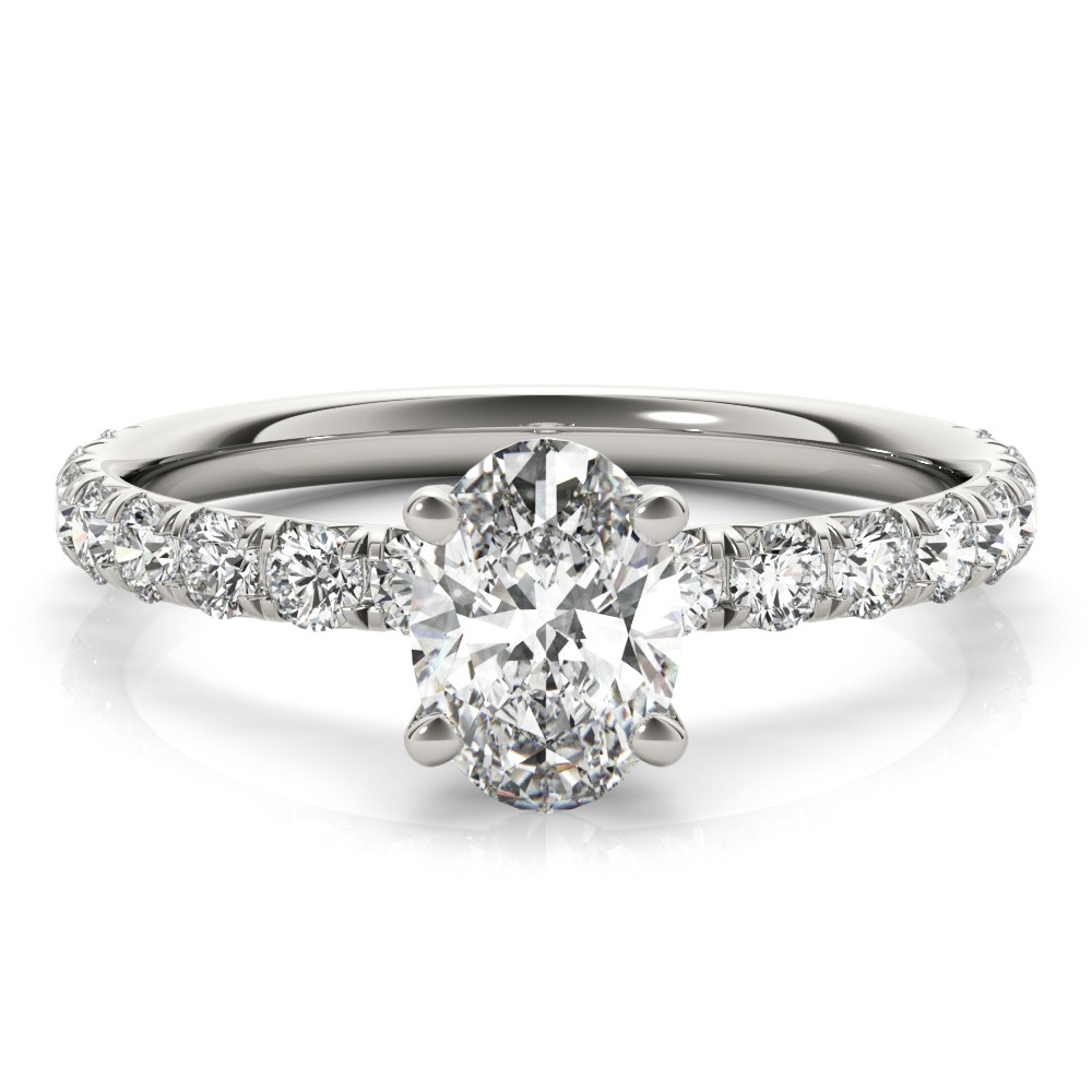 4 Prong Natural Diamond  Engagement Ring