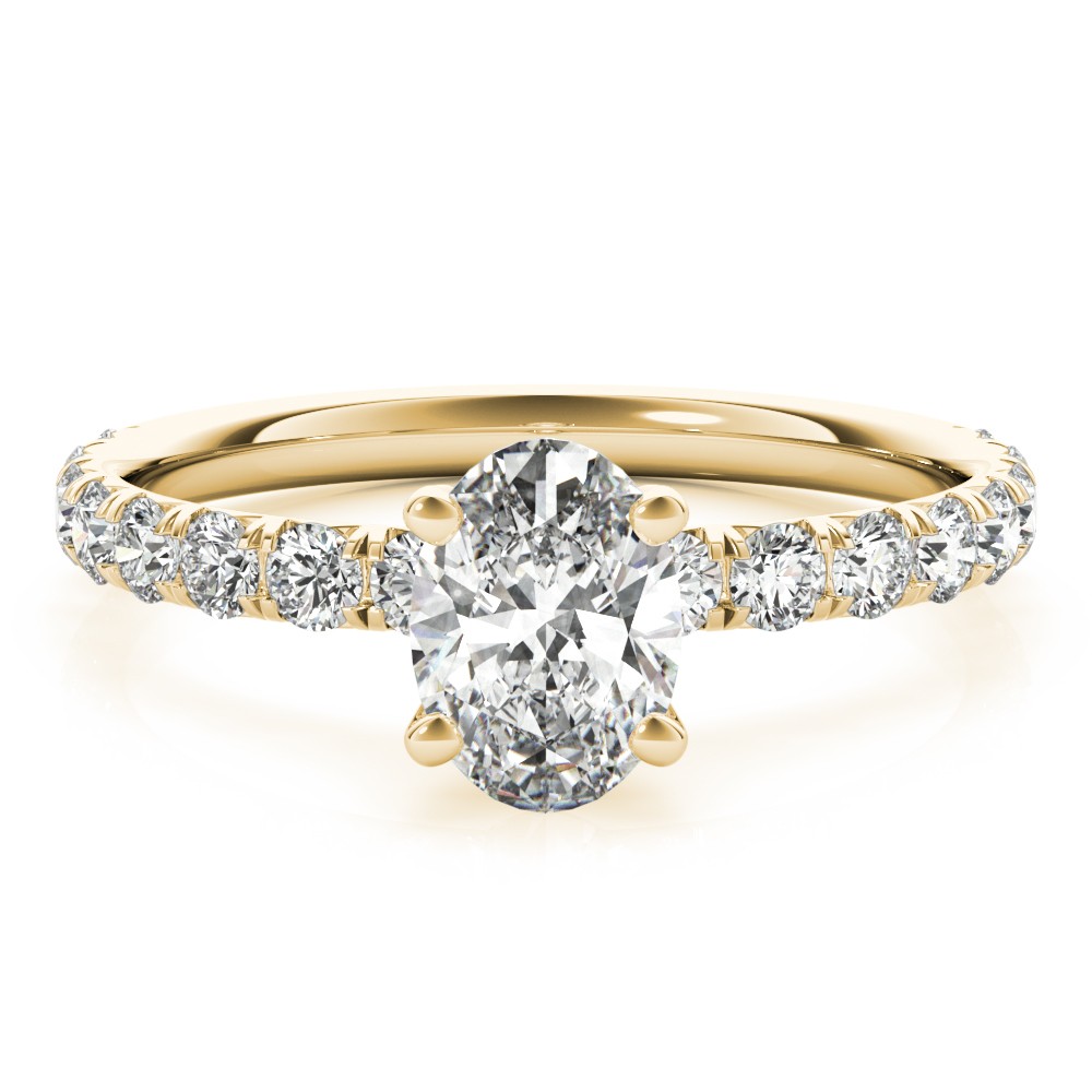 4 Prong Natural Diamond  Engagement Ring