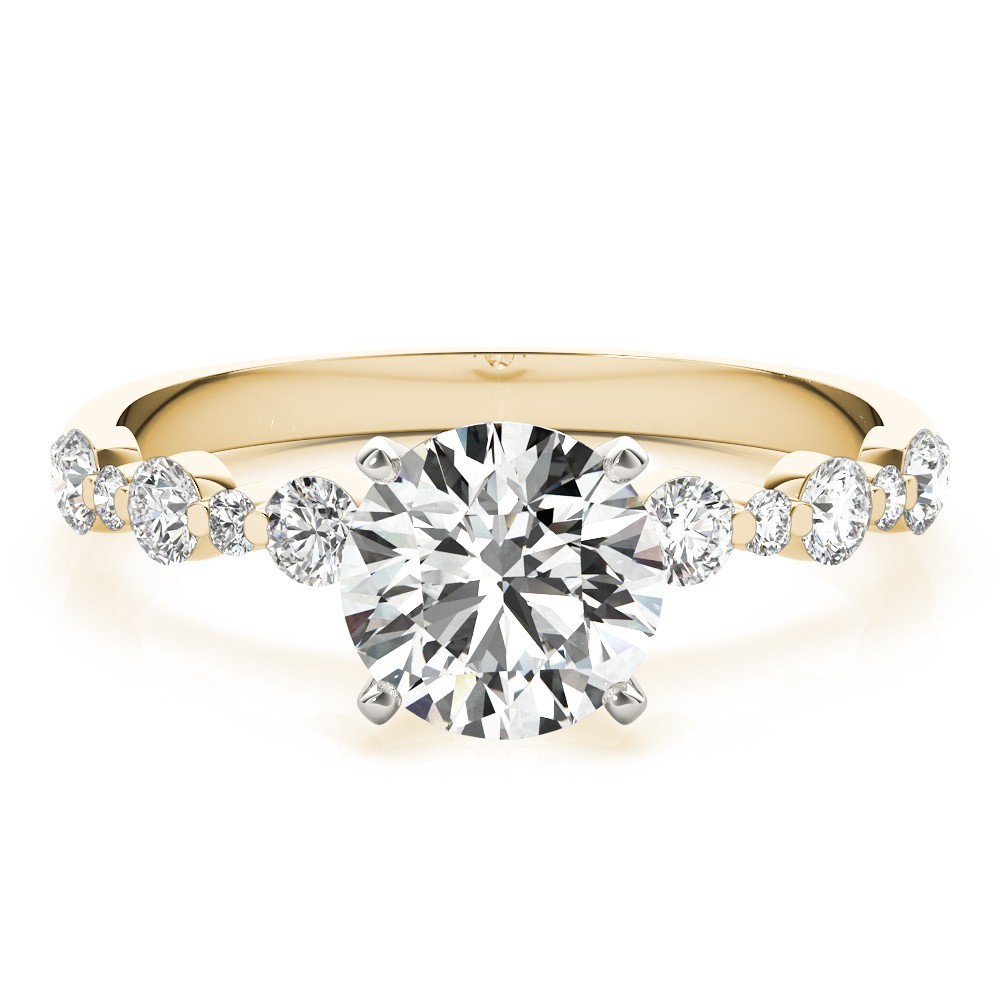 Hudsyn Natural Diamond 4 Prong  Engagement Ring