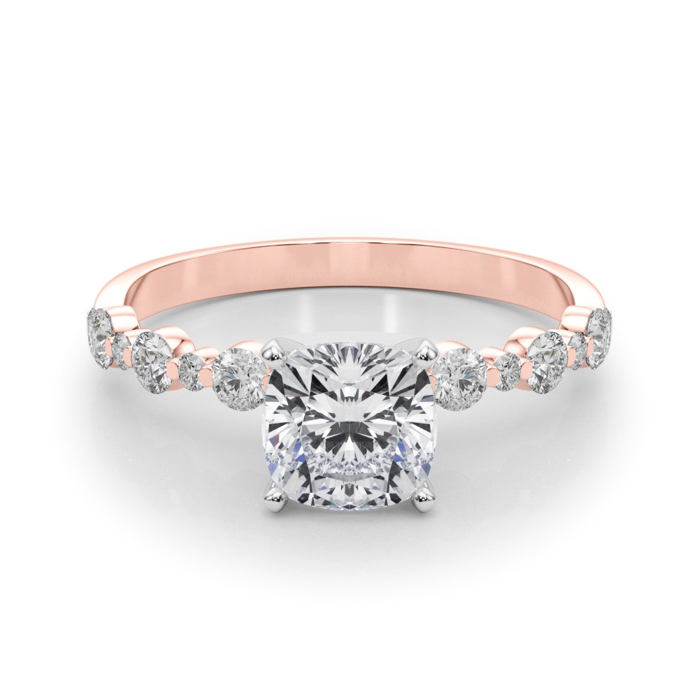 Hudsyn Natural Diamond 4 Prong  Engagement Ring