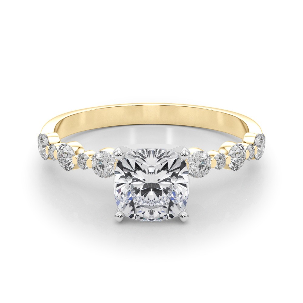 Hudsyn Natural Diamond 4 Prong  Engagement Ring
