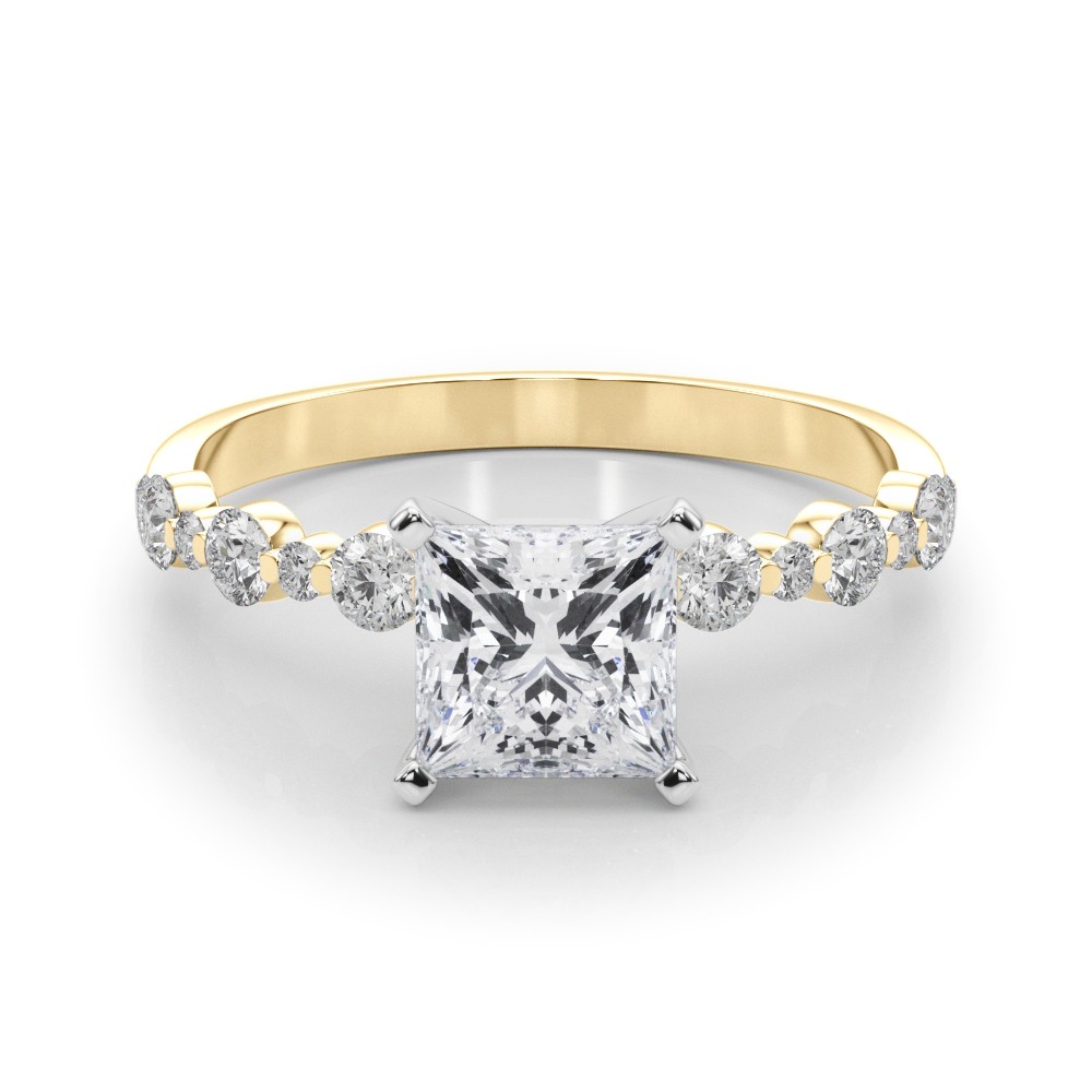 Hudsyn Natural Diamond 4 Prong  Engagement Ring