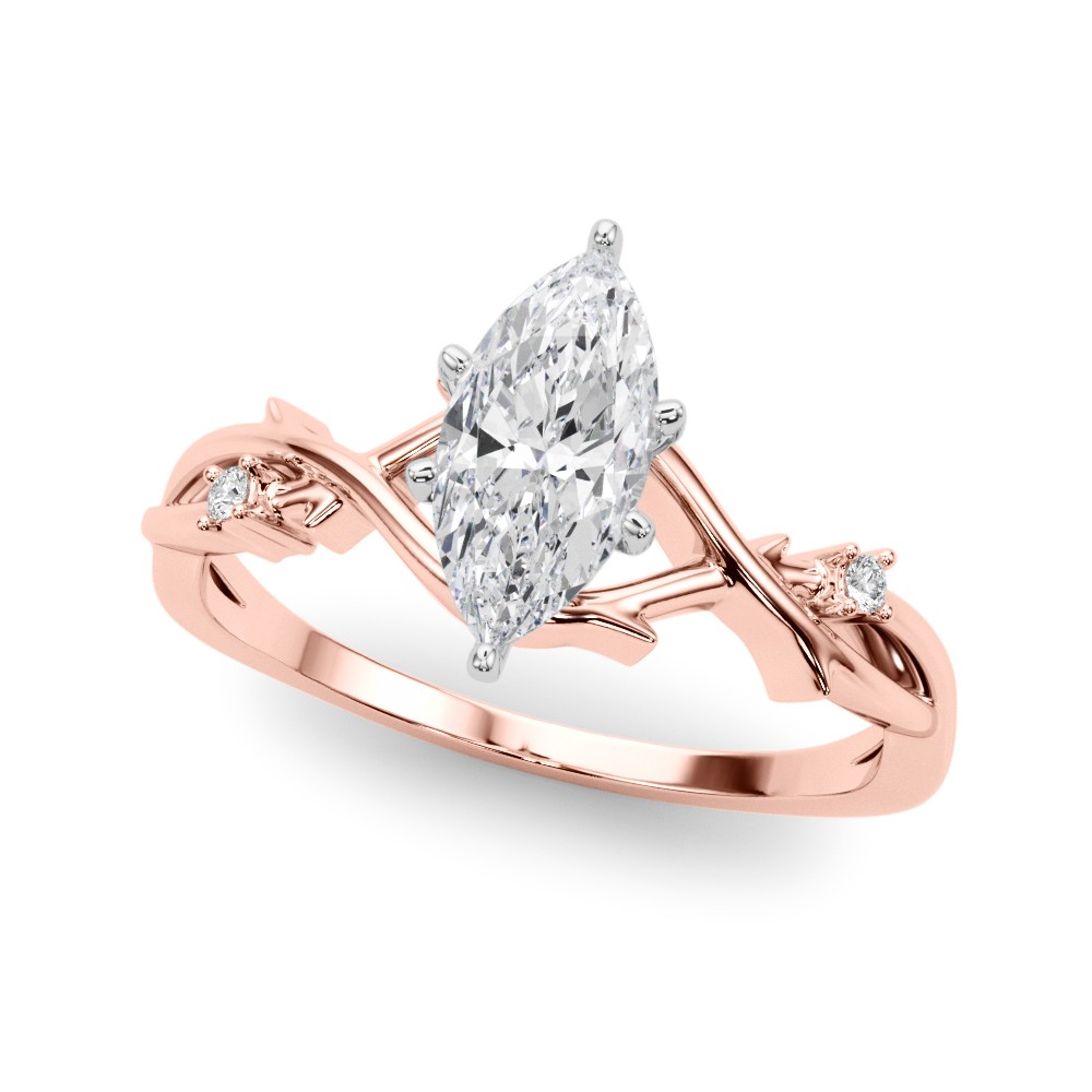 Zyden Lab-Created Diamond 6 Prong Setting  Engagement Ring