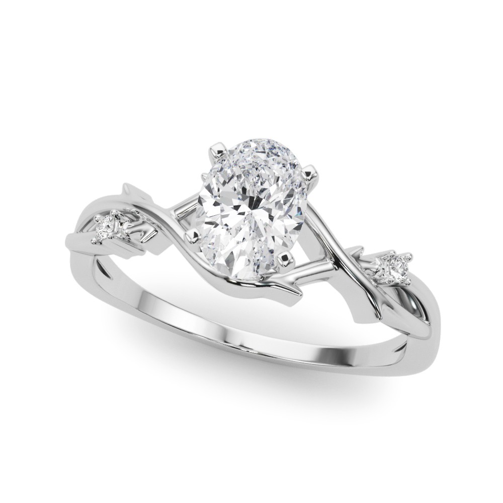 Zay Lab-Created Diamond 4 Prong Setting  Engagement Ring
