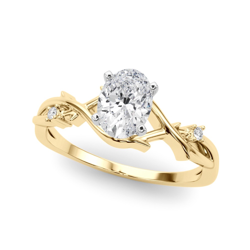Zay Lab-Created Diamond 4 Prong Setting  Engagement Ring